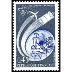 France Francia Nº 1721 1972 XXI Congreso mundial de las P.T.T. internacionales Lujo