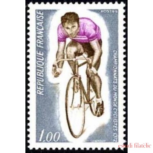 France Francia  1724 1972 Campeonatos mundiales de ciclismo MNH