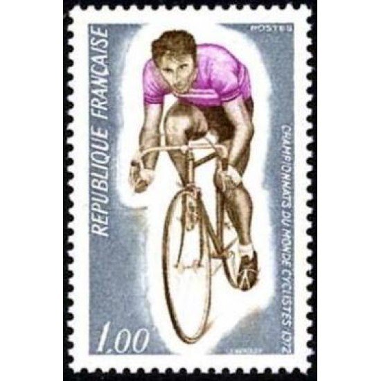 France Francia 1724 1972 Campeonatos mundiales de ciclismo MNH France Francia 1724 1972 Campeonatos mundiales de ciclismo MNH