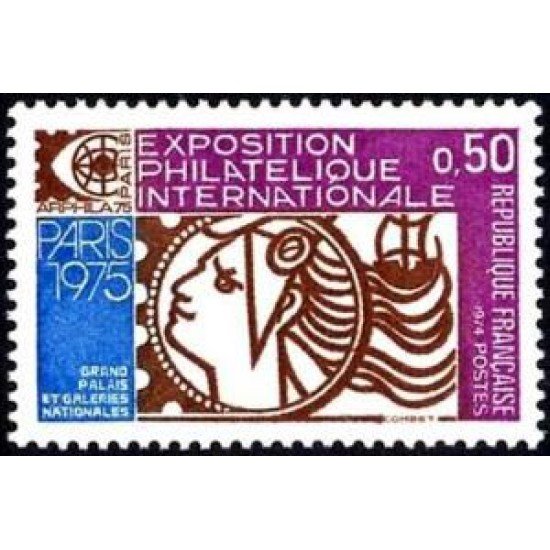 France Francia Nº 1783 1974 Arphila 75 (París) Lujo France Francia Nº 1783 1974 Arphila 75 (París) Lujo