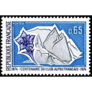 France Francia Nº 1788 1974 Centenario del club alpino francés Lujo
