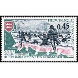 France Francia Nº 1799 1974 30º Aniv. del desembarco de Normandia Lujo