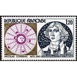 France Francia Nº 1818 1974 500º Aniv. del nacimiento de Copernico Lujo