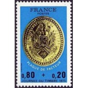France Francia Nº 1838 1975 Día del sello Lujo