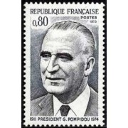 France Francia Nº 1839 1975 Presidente Georges Pompidou Lujo