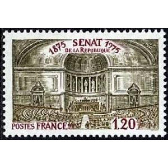 France Francia Nº 1843 1975 Centenario del Senado de la Repúbila Lujo France Francia Nº 1843 1975 Centenario del Senado de la Repúbila Lujo