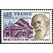 France Francia Nº 1846 1975 Teatro del pueblo de Bussang Lujo