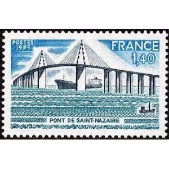 France Francia Nº 1856 1975 Puente de St.-Nazaire Lujo France Francia Nº 1856 1975 Puente de St.-Nazaire Lujo