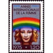France Francia Nº 1857 1975 Año iinternacional de la mujer Lujo