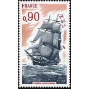 France Francia Nº 1862 1975 Barco escuela Fragata  la Melpomène Lujo