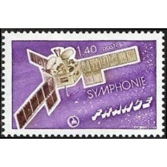 AST/S France Francia Nº  1887 1976 Satélite Symphonie Lujo