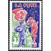 France Francia Nº 1888 1976 La fiesta Lujo France Francia Nº 1888 1976 La fiesta Lujo