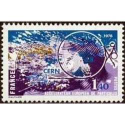 France Francia Nº 1908 1976 Acelerador europeo de partículas Lujo France Francia Nº 1908 1976 Acelerador europeo de partículas Lujo