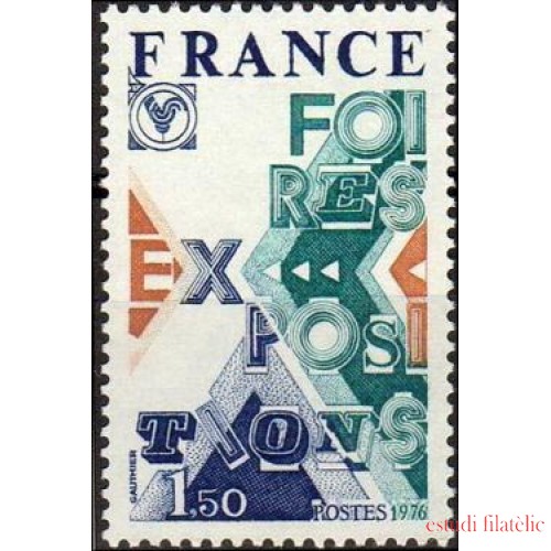 France Francia Nº 1909 1976 Ferias de exposiciones Lujo