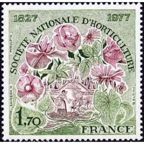 France Francia 1930 1977 150º Aniv. de la Sociedad nacional de horticultura MNH France Francia 1930 1977 150º Aniv. de la Sociedad nacional de horticultura MNH