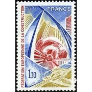 France Francia Nº 1934 1977 Federación europea de la construcción Lujo