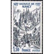 France Francia Nº 1943 1977 5º Centenario de la batalla de Nancy Lujo France Francia Nº 1943 1977 5º Centenario de la batalla de Nancy Lujo