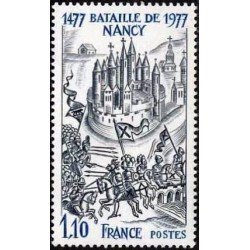 France Francia Nº 1943 1977 5º Centenario de la batalla de Nancy Lujo France Francia Nº 1943 1977 5º Centenario de la batalla de Nancy Lujo