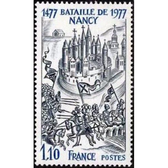 France Francia Nº 1943 1977 5º Centenario de la batalla de Nancy Lujo