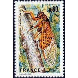 France Francia Nº 1946 1977 La cigarra roja Lujo France Francia Nº 1946 1977 La cigarra roja Lujo
