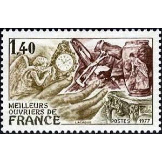 France Francia Nº 1952 1977 Mejores trabajadores de Francia Lujo France Francia Nº 1952 1977 Mejores trabajadores de Francia Lujo