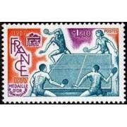 TEN/S France Francia Nº 1961 1977 Torneo del 50º Aniv. de la Federación francesa de tenis de mesa Lujo TEN/S France Francia Nº 1961 1977 Torneo del 50º Aniv. de la Federación francesa de tenis de mesa Lujo