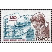 France Francia Nº 2034 1979 100º Aniv. del nacimiento del escritor Victor Segalen Lujo