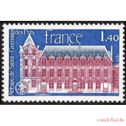 France Francia Nº 2045 1979 Abadía de St. Germain-des-Prés Lujo
