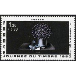 France Francia Nº 2078 1980 Día del sello Lujo
