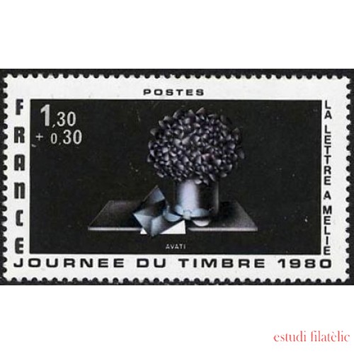 France Francia Nº 2078 1980 Día del sello Lujo