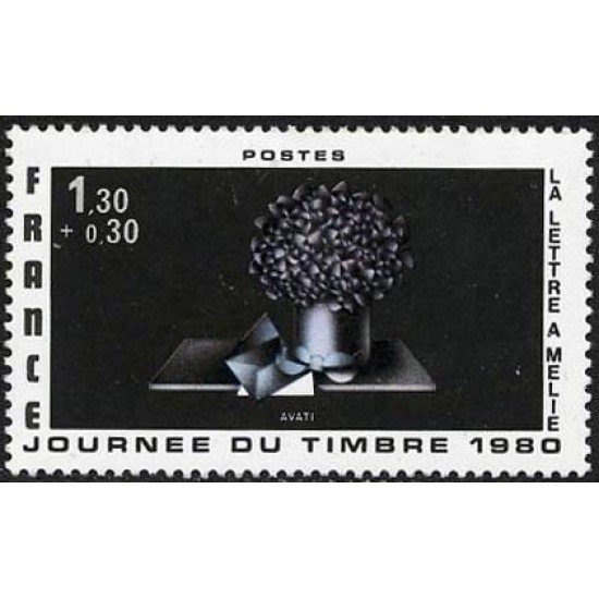 France Francia Nº 2078 1980 Día del sello Lujo