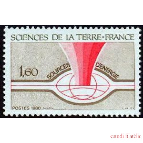 France Francia Nº 2093 1980 Ciencias de la Tierra Lujo