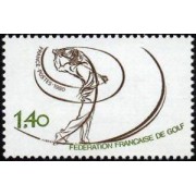 France Francia Nº 2105 1980 Federación francesa de golf Lujo