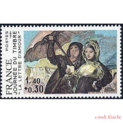 France Francia Nº 2124 1981 Día del sello Lujo