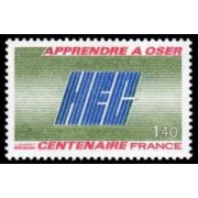 France Francia Nº 2145 1981 Centenario de la fundación de la Escuela de altos estudios comerciales Lujo