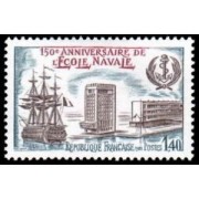 France Francia Nº 2170 1981 150º Aniv. de la Escuela Naval Lujo