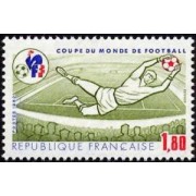 France Francia Nº 2209 1982 Copa del mundo de fútbol Lujo