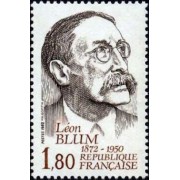 France Francia Nº 2251 1982 Homenaje a Léon Blum escritor y político Lujo