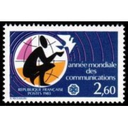 France Francia Nº 2260 1983 Año mundial de las comunicaciones Lujo
