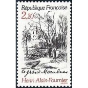 France Francia Nº 2443 1986 Centenario del nacimiento de Henri Alain-Fournier  Lujo
