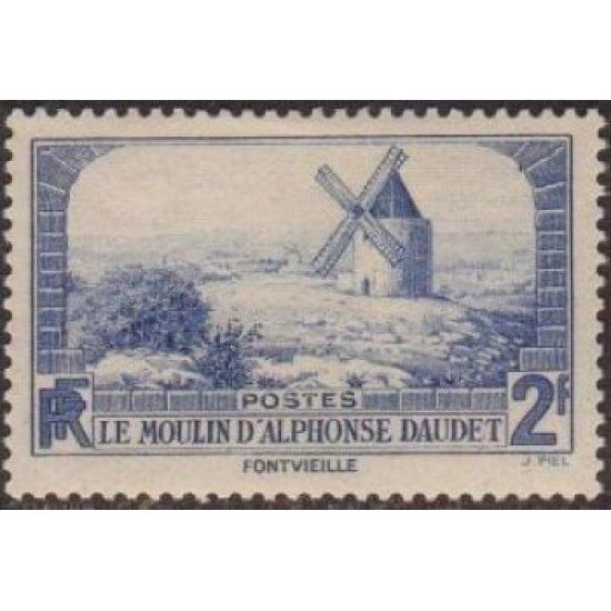 France Francia  311 1936 Molino de Alphonse Daudet MNH