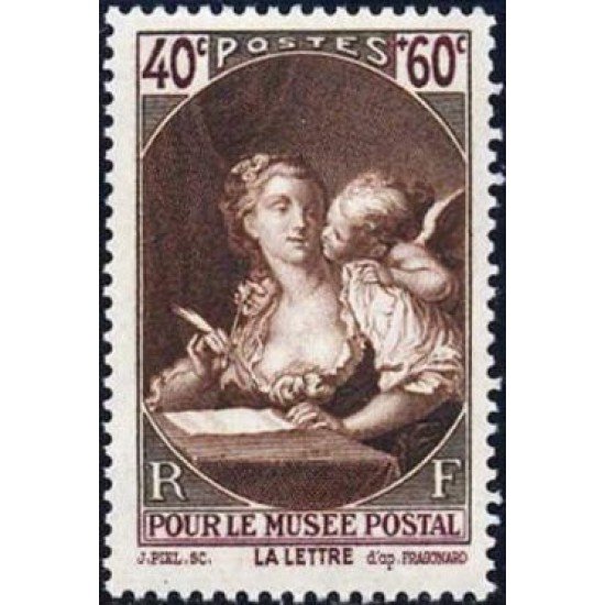 France Francia Nº 446 1939 Pro Museo postal-Pintura-Lujo France Francia Nº 446 1939 Pro Museo postal-Pintura-Lujo