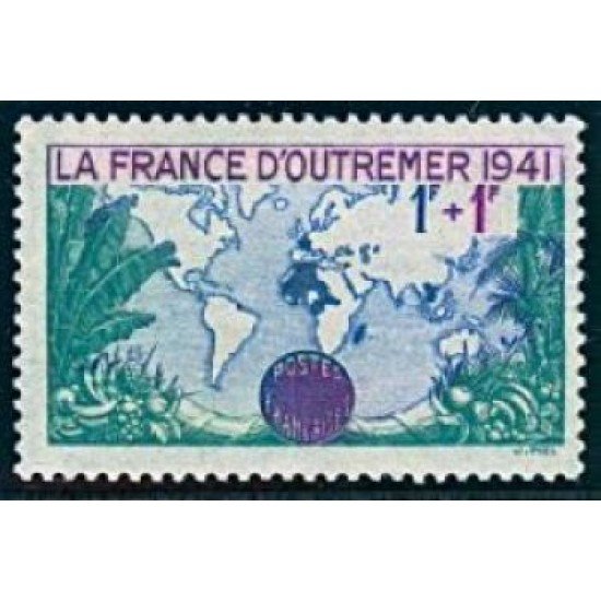 France Francia Nº 503 1941 Por la Francia de ultramar Lujo