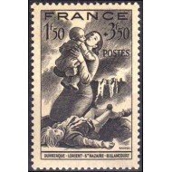 France Francia Nº 584 1943 A favor de la emergencia nacional Lujo