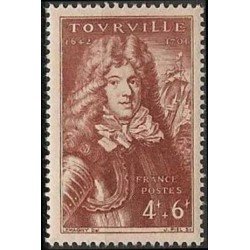 France Francia Nº 600 1944 3º Cent. del nacimiento del mariscal Anne-Halarion de Cotentin (conde de Tourvile) Lujo