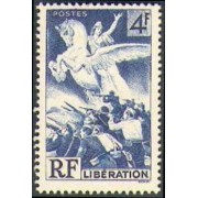 France Francia Nº 669 1945 Liberación Lujo