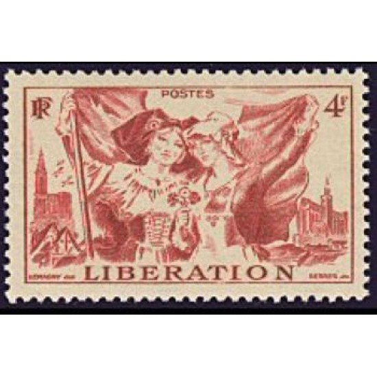 France Francia Nº 739 1945 Liberación de Alsacie y Lorraine MH