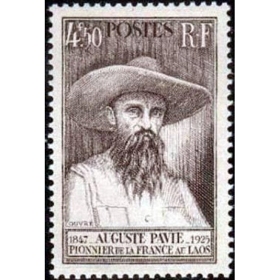 France Francia Nº 784 1947 Centenario del nacimiento del explorador Auguste Pavie Lujo France Francia Nº 784 1947 Centenario del nacimiento del explorador Auguste Pavie Lujo
