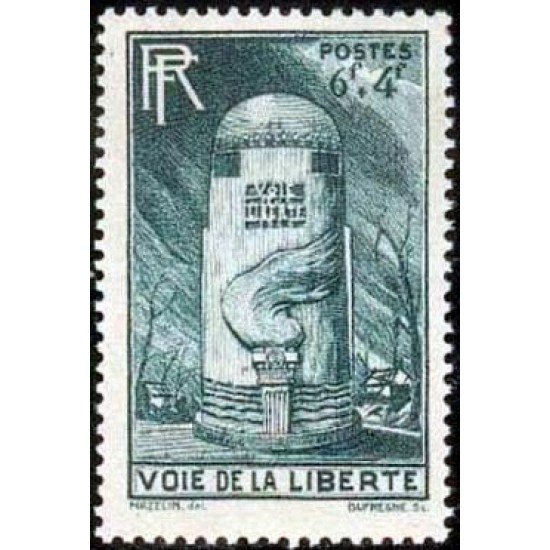France Francia Nº 788 1947 Camino a la libertad Lujo France Francia Nº 788 1947 Camino a la libertad Lujo