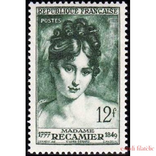 France Francia Nº 875 1950 Sra. Récamier Lujo